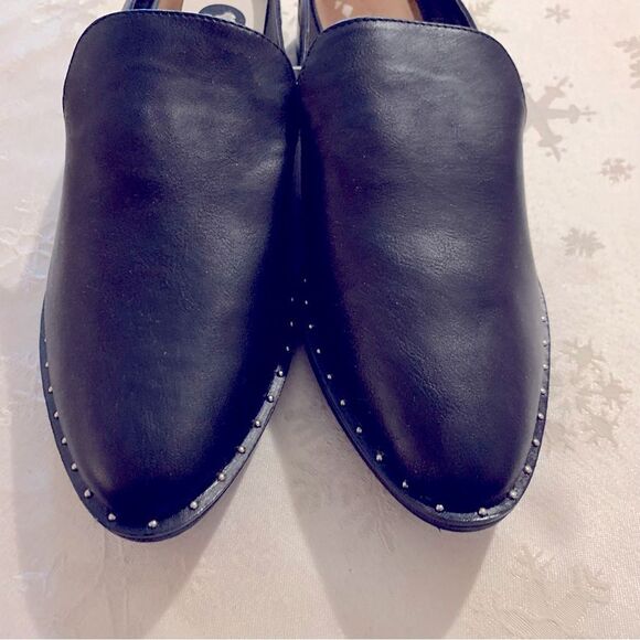 NWT Universal Thread Black Mules Slides Shoes Studded Sz 9.5 Gorgeous - Picture 4 of 7